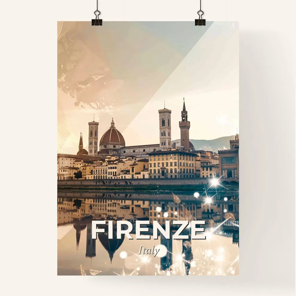 Florence City Dreamscape Art Poster Poster