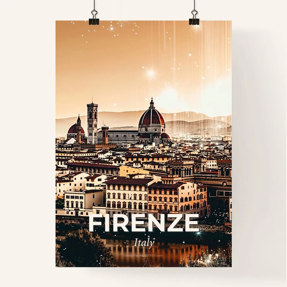 Florence: Art Deco Architecture in Double Exposure Poster