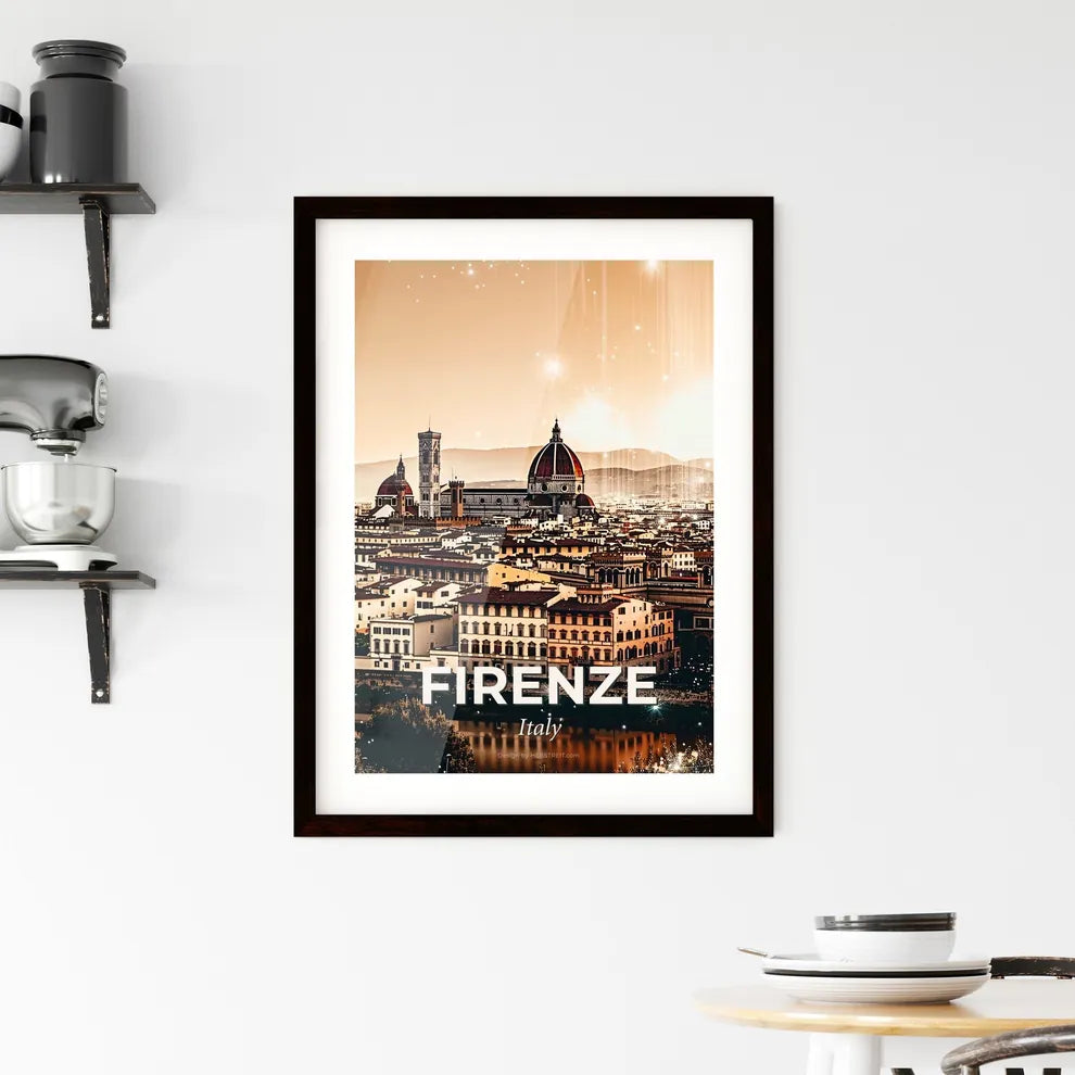 Florence: Art Deco Architecture in Double Exposure Framed Print