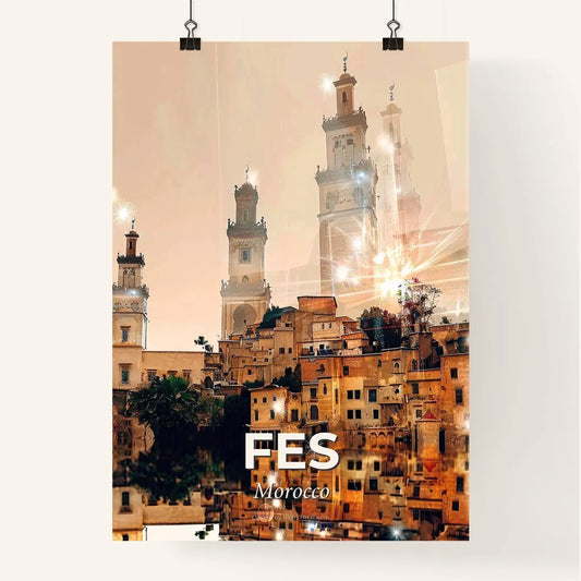 Fes, Morocco: City by Light Poster