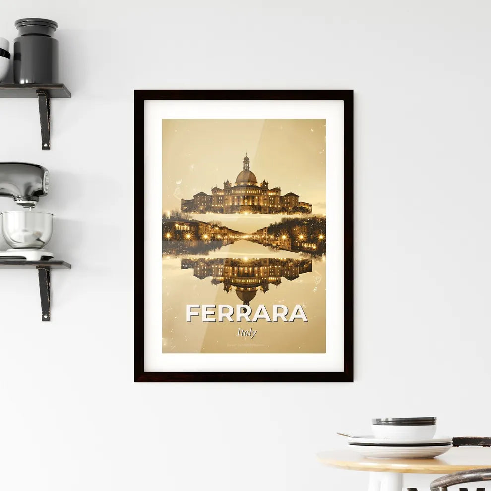 Ferrara City Symphony: Architecture and Light Framed Print