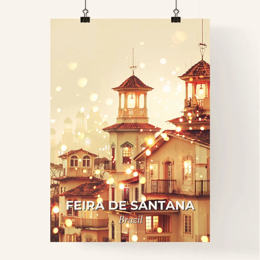 Feira de Santana City Skyline Art Poster Poster