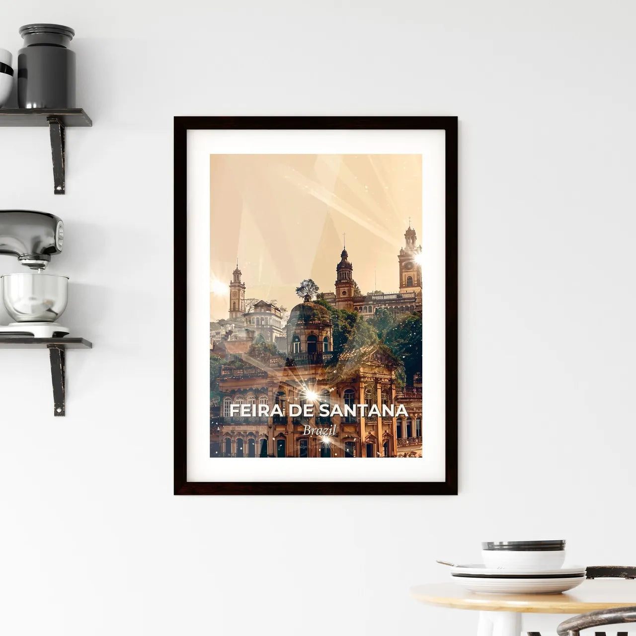 Feira de Santana: Local Icons Meet City Skyline Framed Print