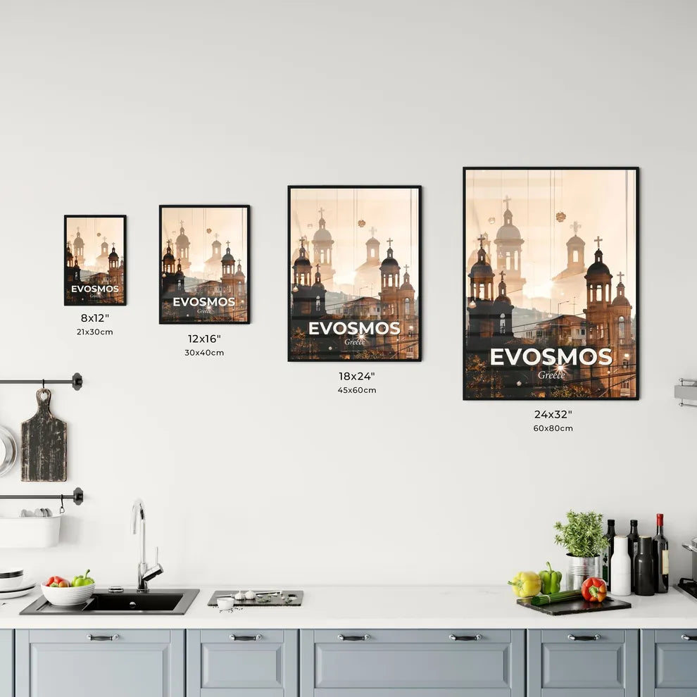 Evosmos City Silhouette Sparkle Skyline Art Office Art