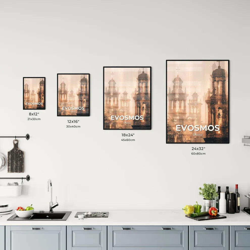 Evosmos Skyline Double Exposure Art Silhouettes Office Art