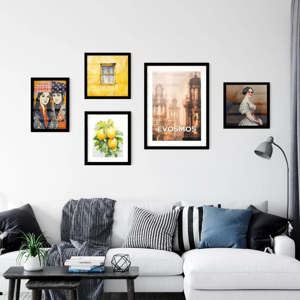 Evosmos Skyline Double Exposure Art Silhouettes Wall Art