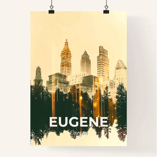 Eugonian Architectural Skyline Art Poster Poster