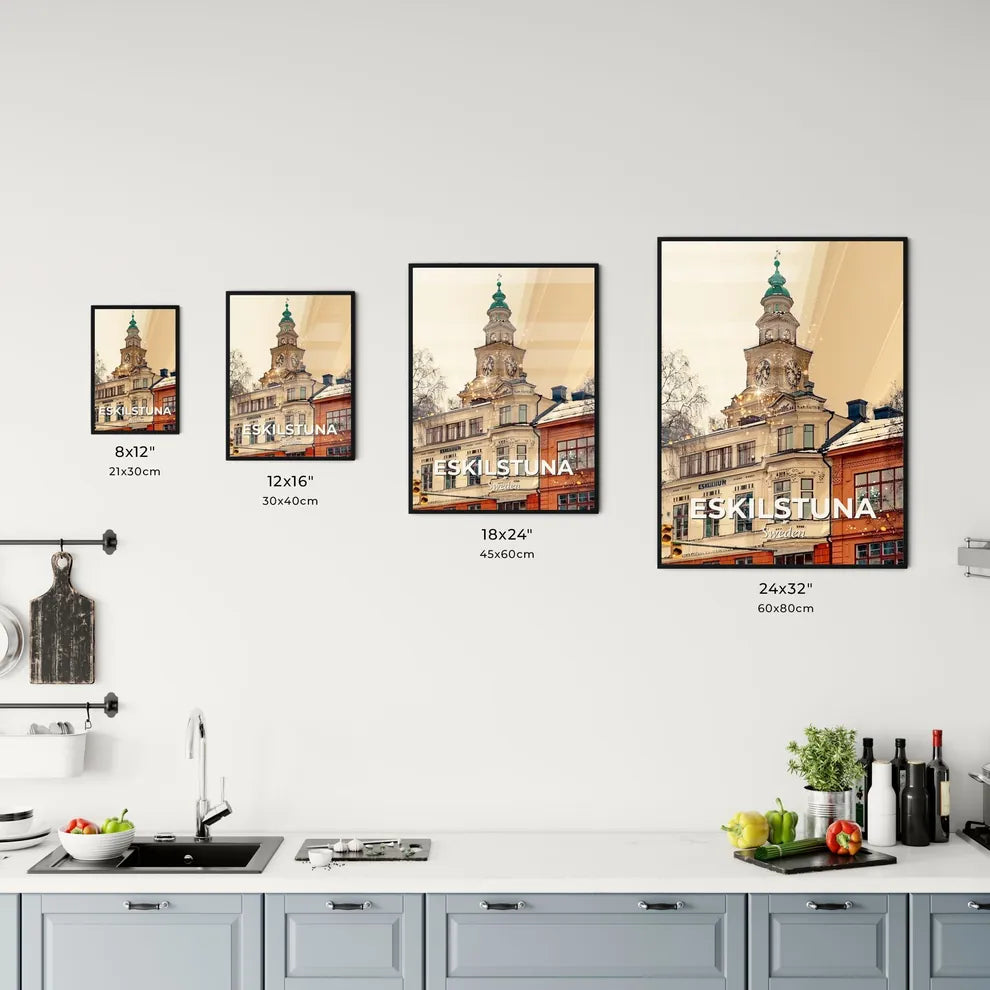 Eskilstuna Skyline Double Exposure Composite Office Art