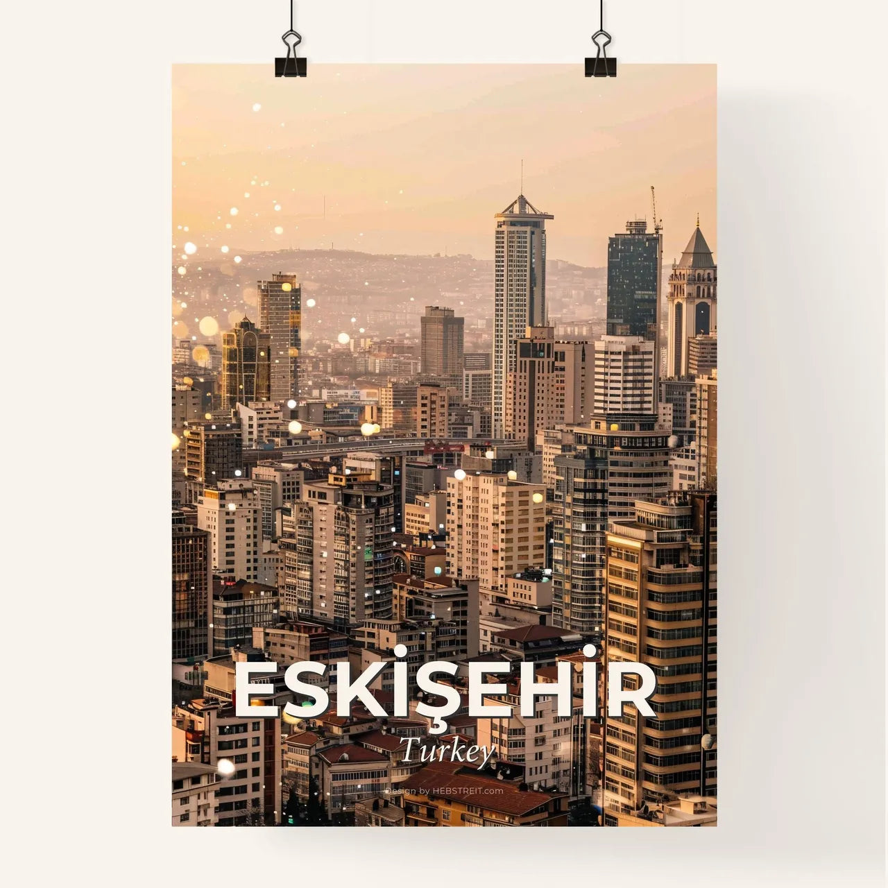 EskiÅŸehir Panorama, Architectural Art Poster Poster