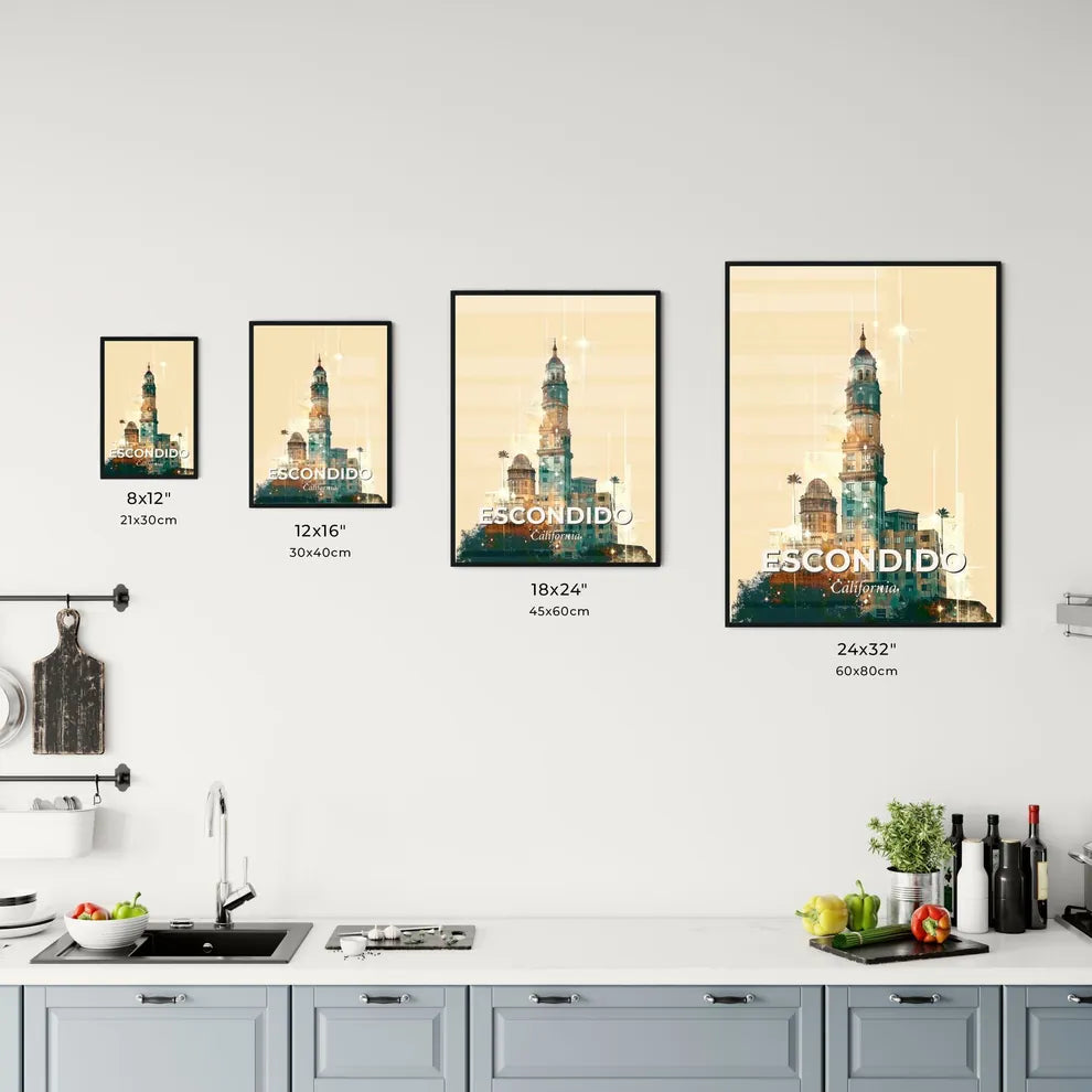 Escondido Horizons: City Lights and Landmarks Office Art