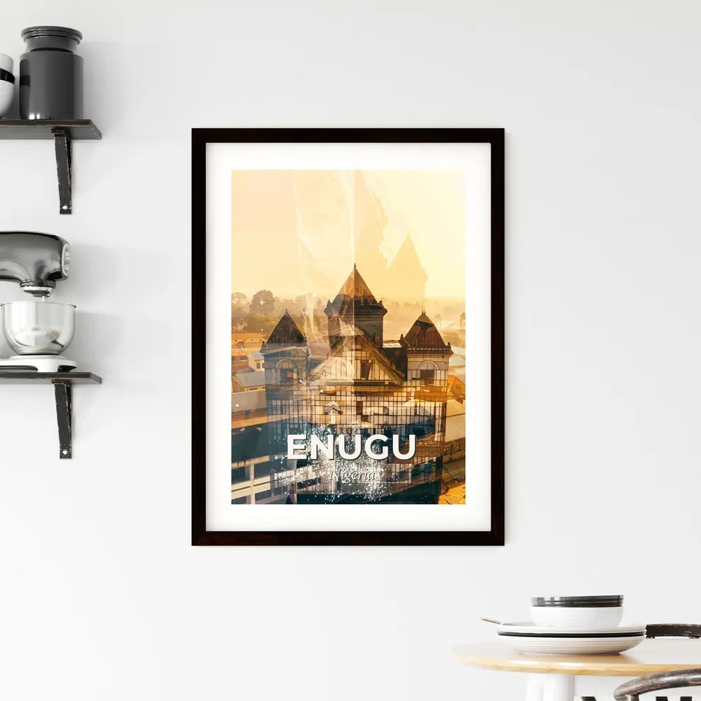 Enugu Urban Canvas: Architecture in a New Light Framed Print