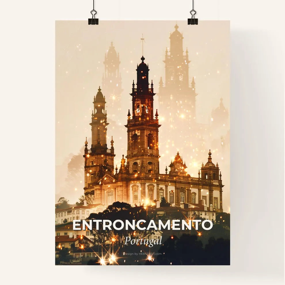 Entroncamento Skyline Composite Art, Bright Poster Poster