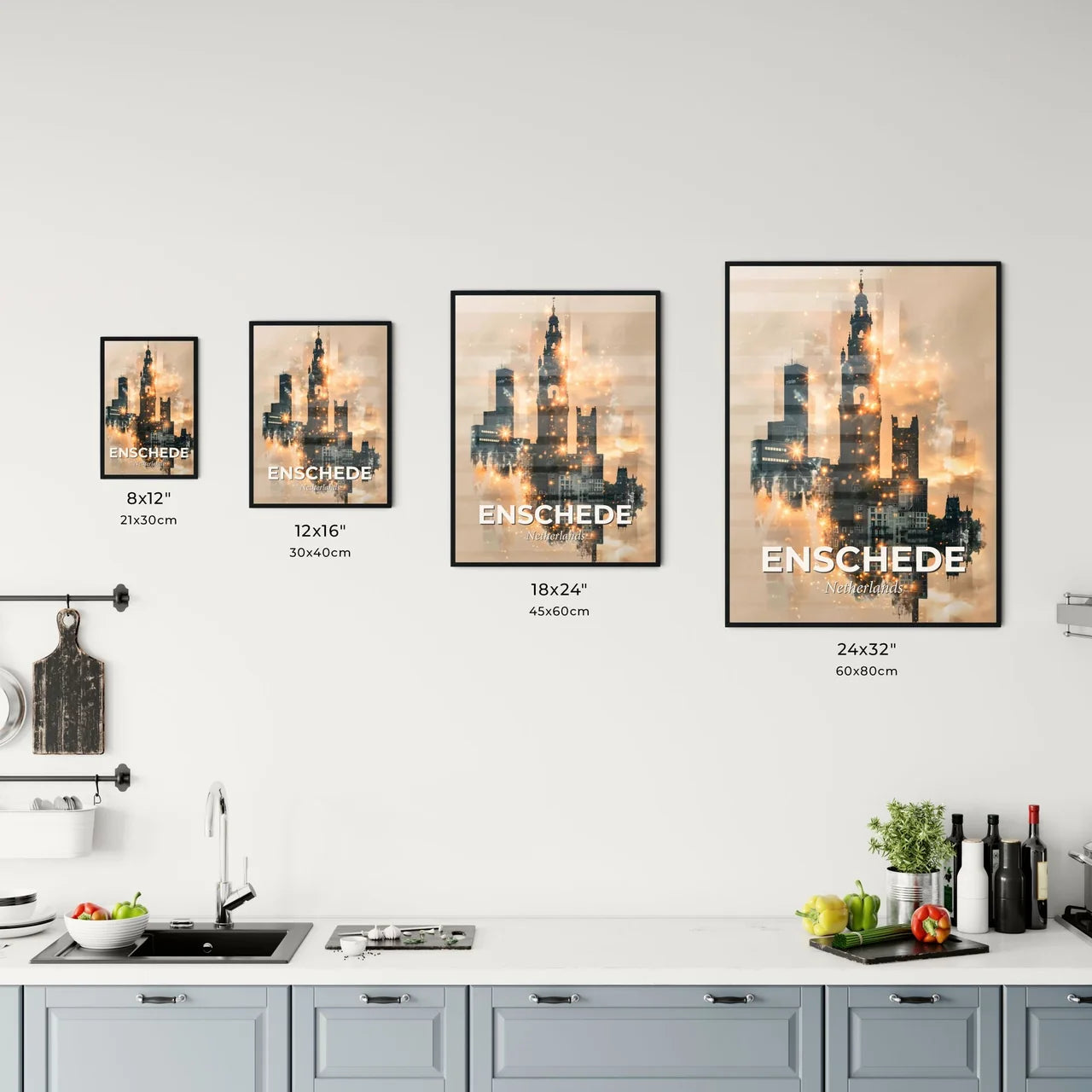 Enschede Skyline Art Office Art