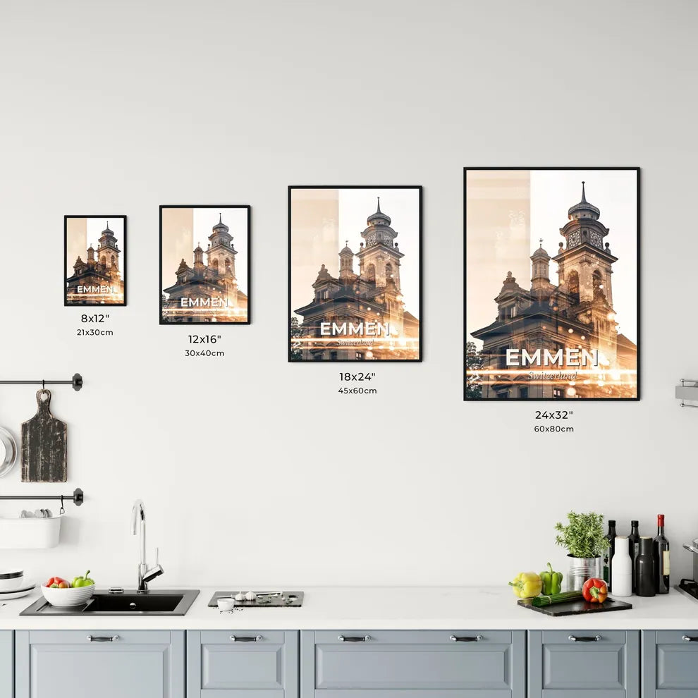 Emmen Cityscape Composite Art Poster Office Art