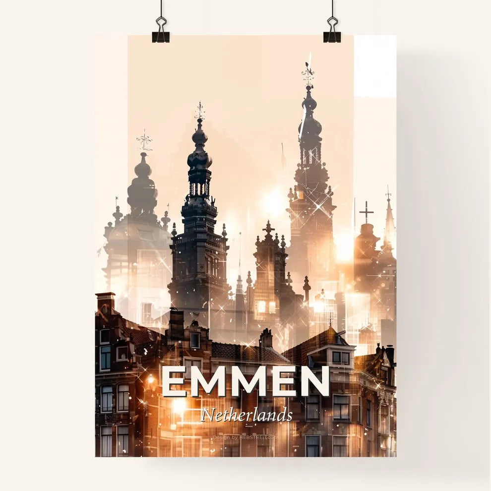 Emmen City Dream Silhouette Poster Poster