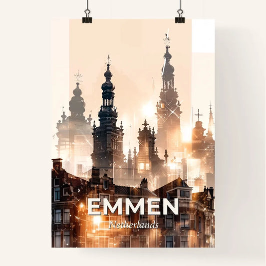 Emmen City Dream Silhouette Poster Poster