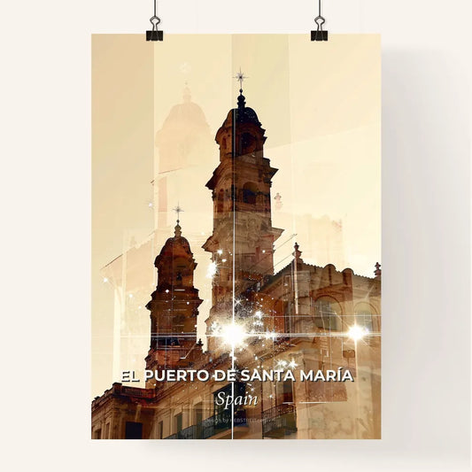 El Puerto de Santa Maria: Double Exposure Skyline Poster