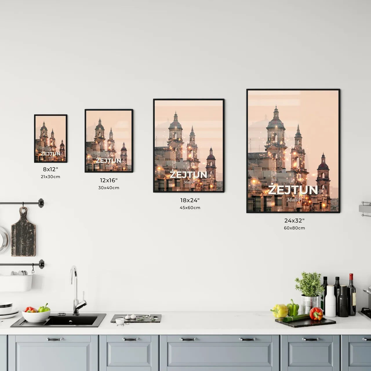 Zejtun Malta Double Exposure Art Print Office Art