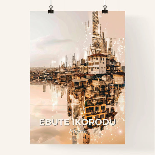 Ebute Ikorodu Skyline Night Glow Poster
