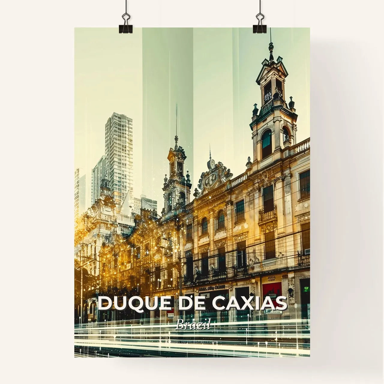Duque de Caxias Cityscape Art Print Poster