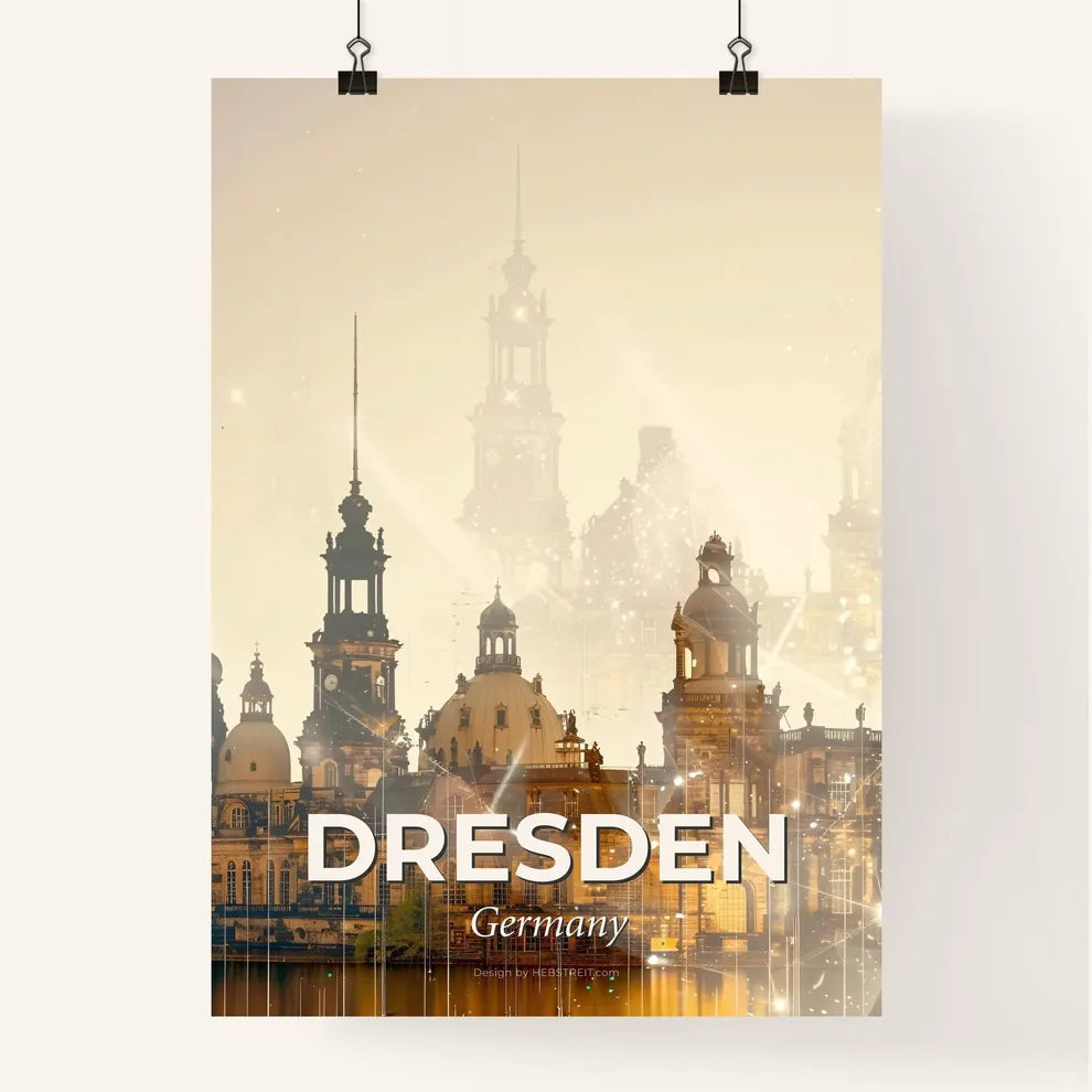 Dresden City Skyline Art Poster Masterpiece Poster