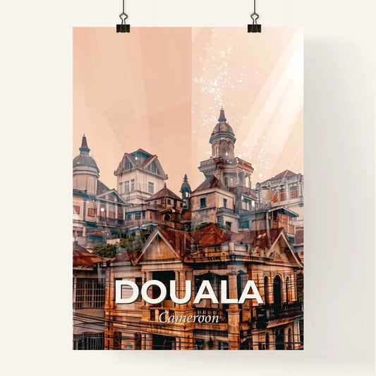 Douala: Vibrant Canvas of Cameroonian Icons Poster