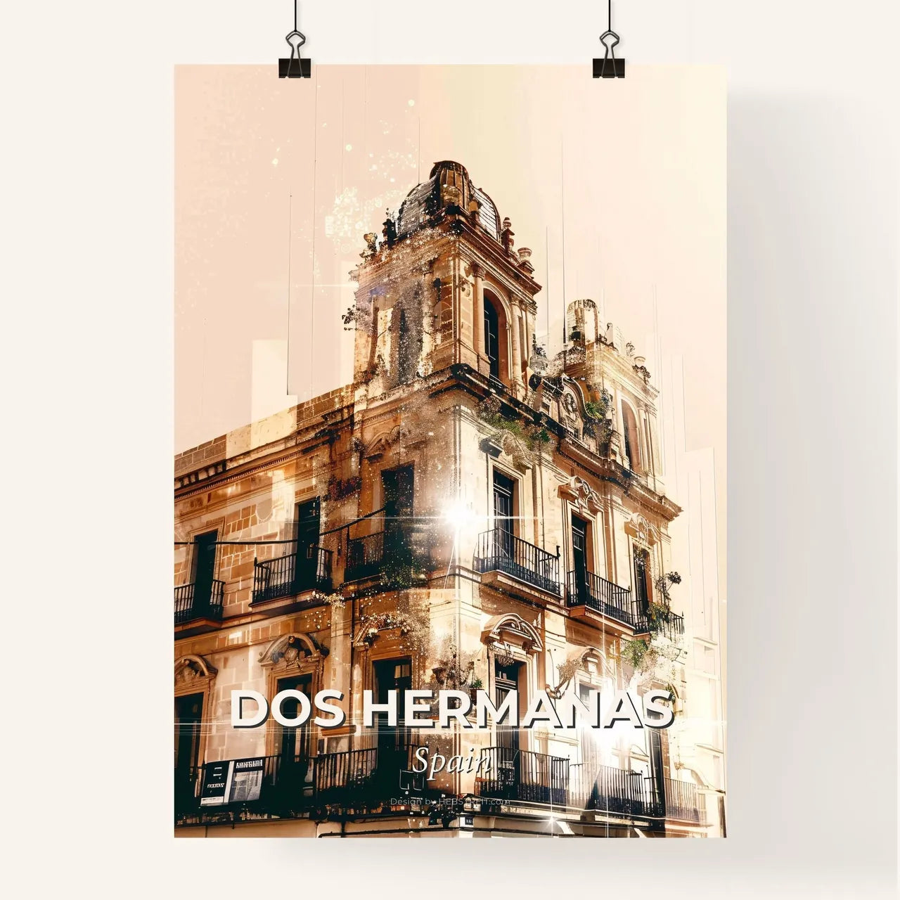 Dos Hermanas: Bright City Collage Poster Poster