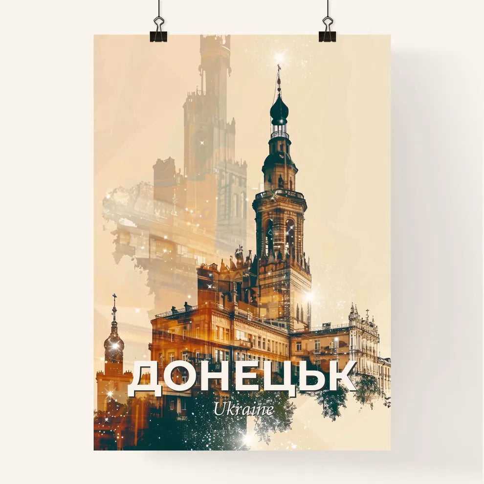 Donetsk Cityscape Composite Poster Art Poster