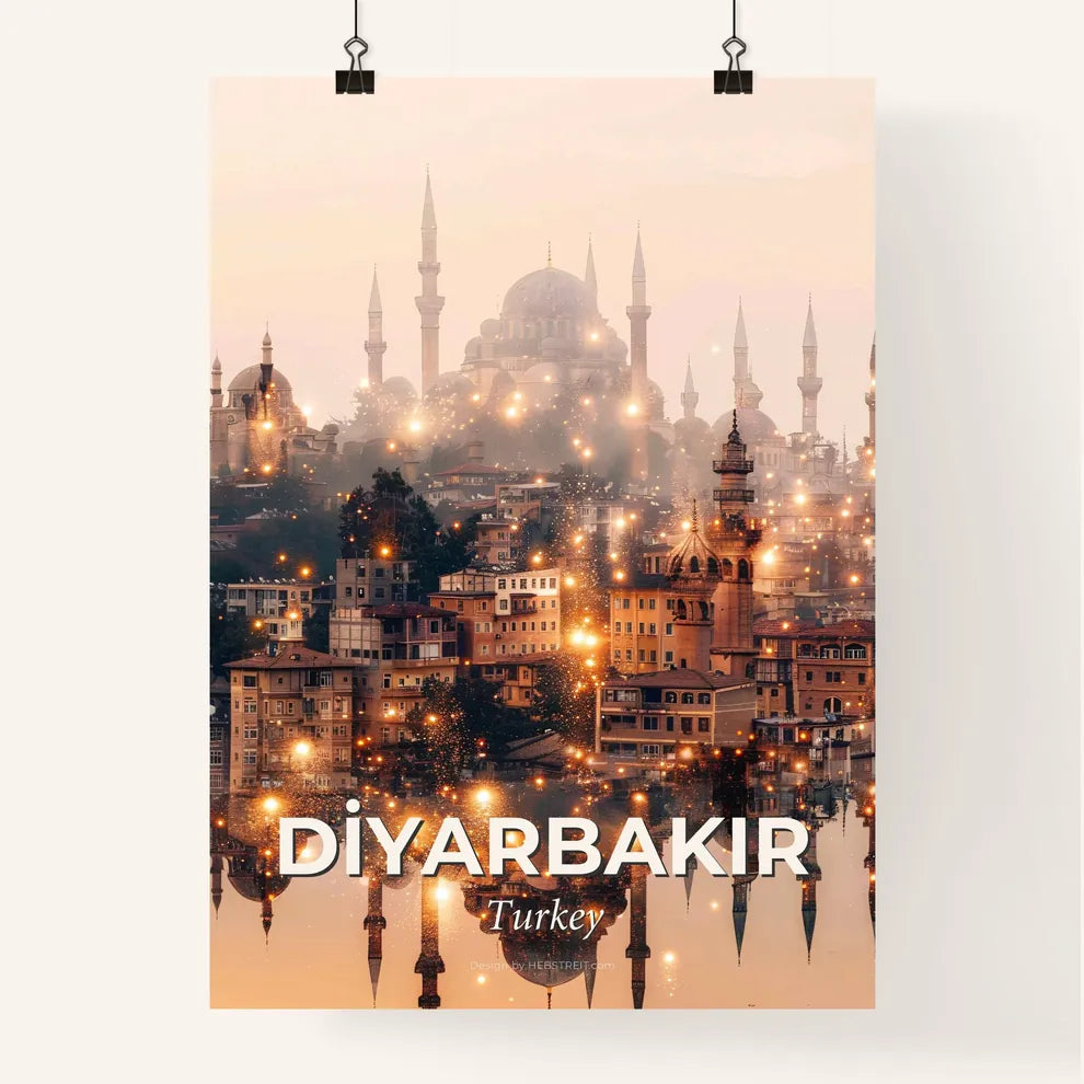 Diyarbakir Skyline Composite Art Poster Poster