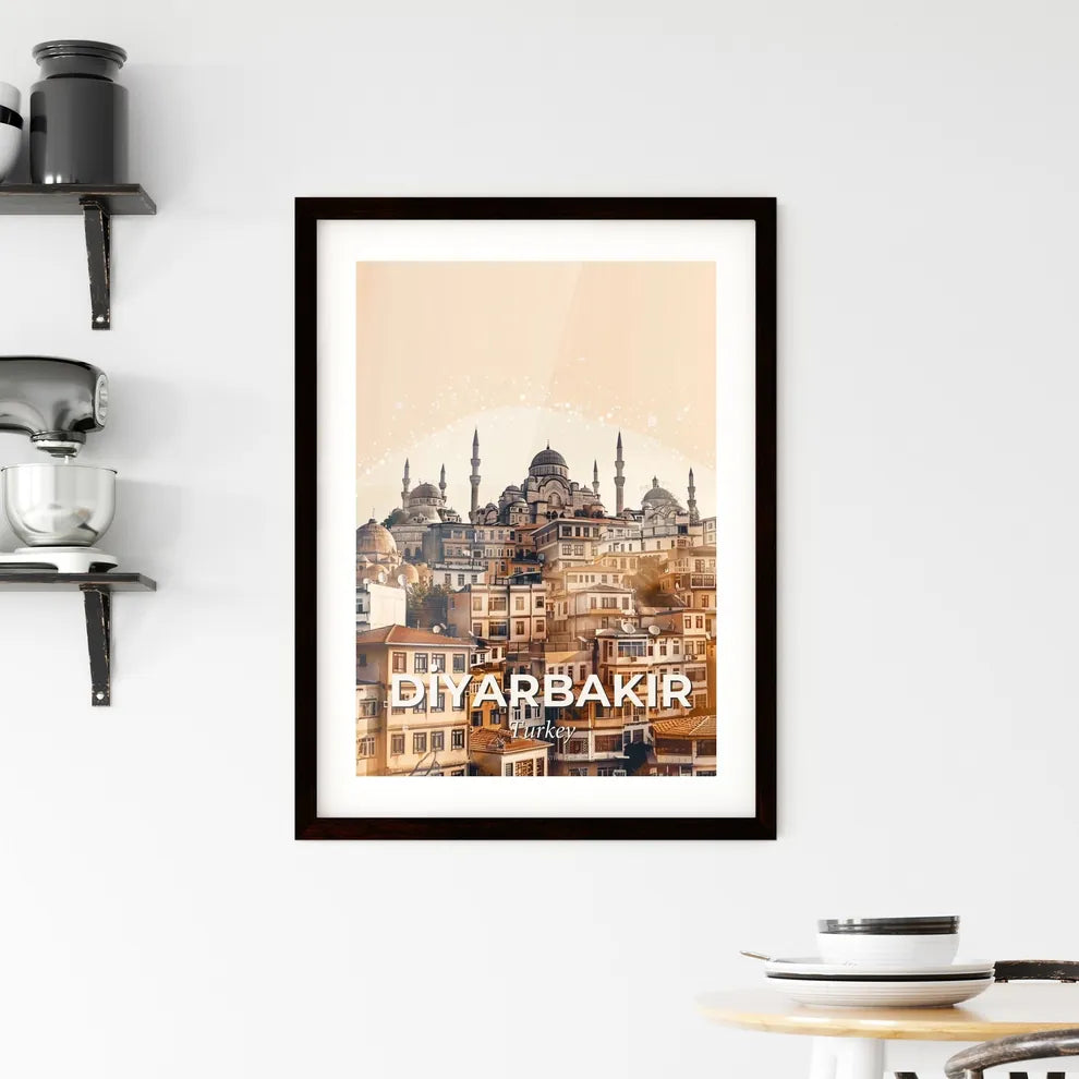 Diyarbakir Skyline Composite Poster Art Framed Print