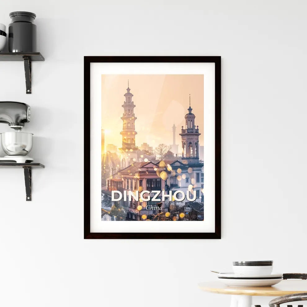 Dingzhou: Where Heritage Meets Brilliance Framed Print
