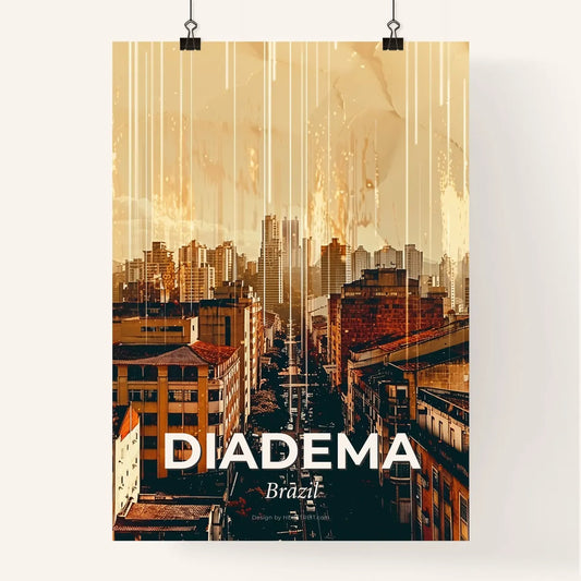 Diadema Skyline and Architecture Composite Art Poster Poster
