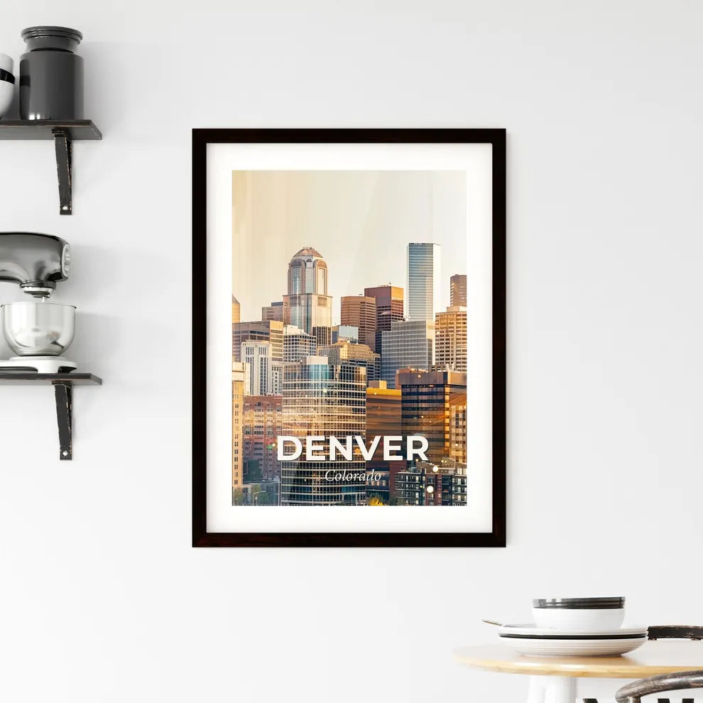 Denver Architectural Beauty Captured in Art Framed Print