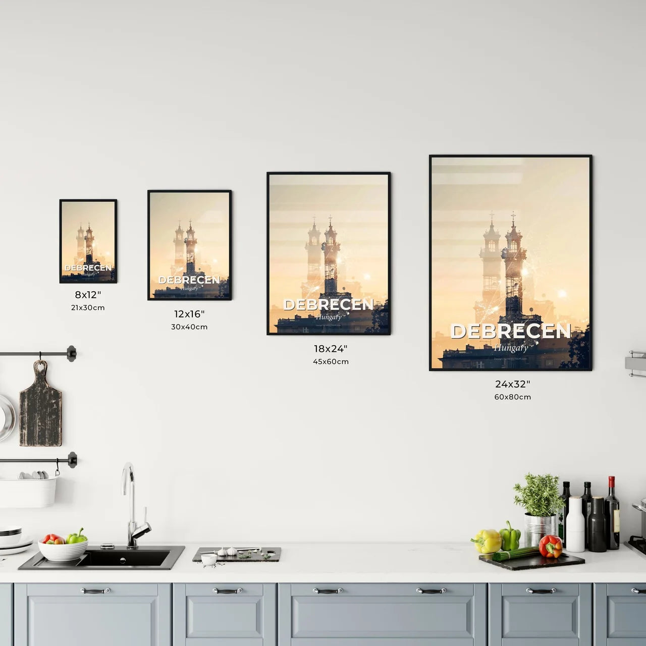 Debrecen: Skyline Art Print Office Art