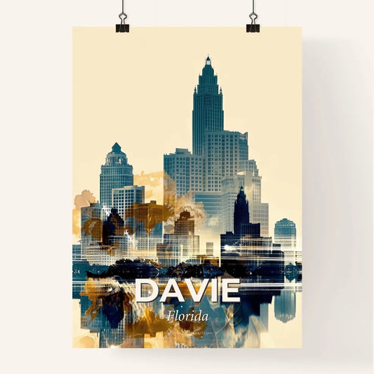 Davie City Skyline Architecture Poster Art Poster