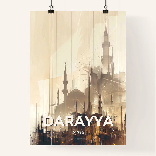 Darayya Skyline Architecture Artwork Poster Poster
