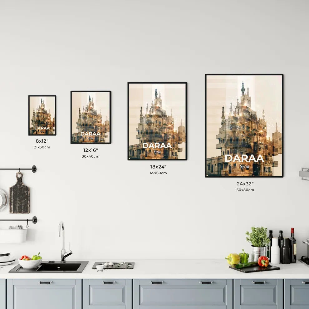 Daraa Skyline Double Exposure Composite Office Art