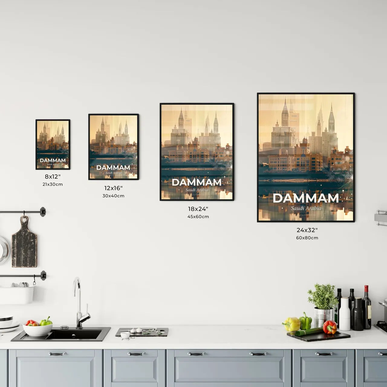 Discover Dammam in a Double Exposure Dream Office Art
