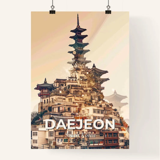 Daejeon Silhouettes in a Dream Poster