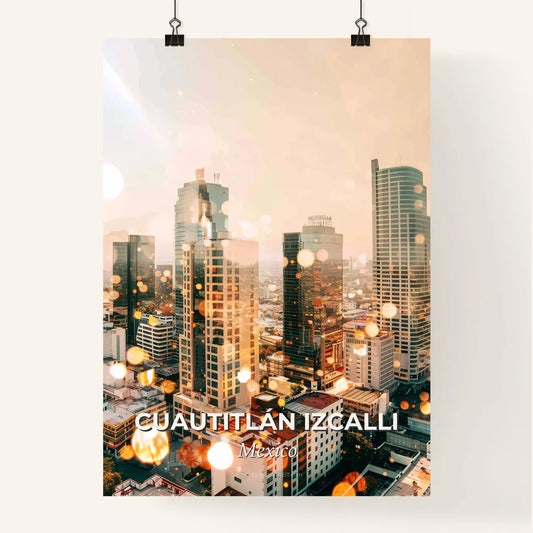 CuautitlÃ¡n Izcalli Skyline Dream Lights Poster