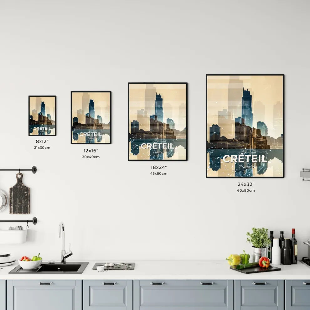 CrÃ©teil Cityscape Double Exposure Skyline Office Art