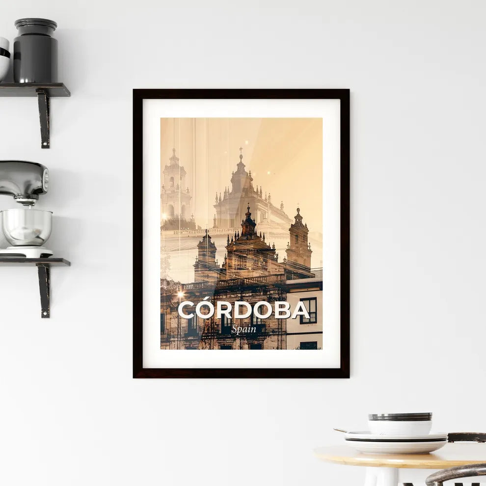 Córdoba, Spain: Double Exposure Cityscape Art Framed Print