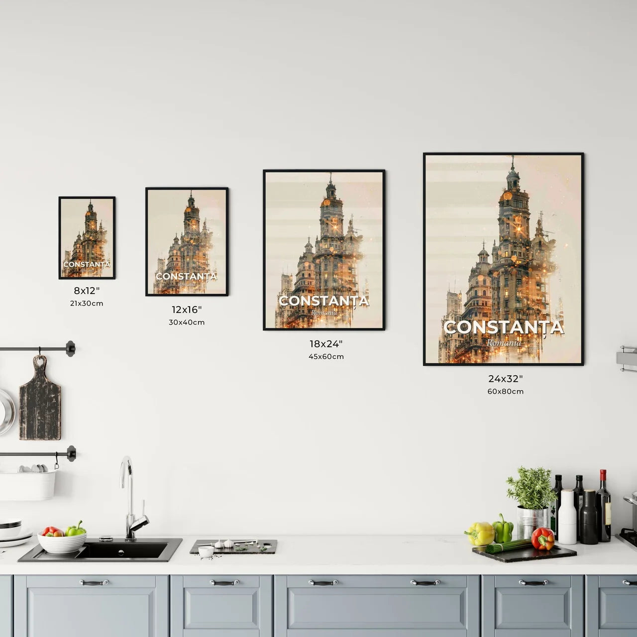 Constanta City Architecture Art Poster Design Office Art