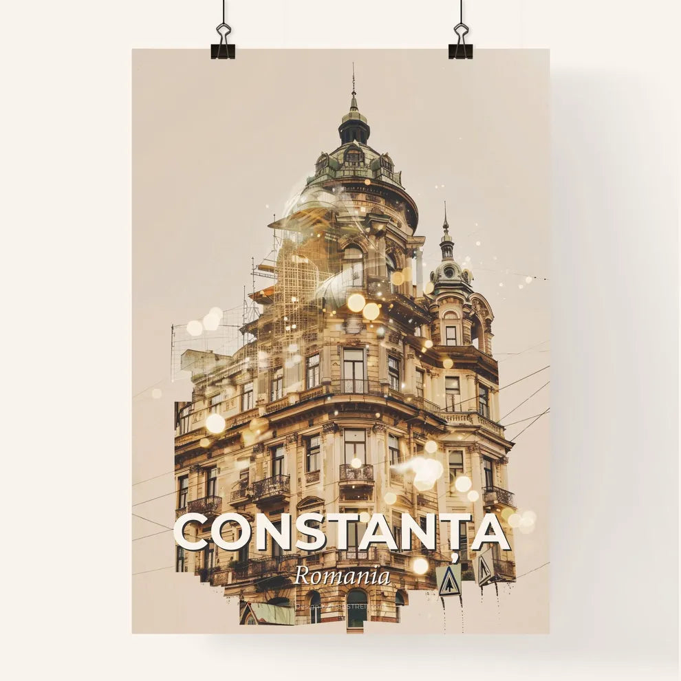ConstanÈ›a Skyline Splendor: Lights and Icons Poster Poster