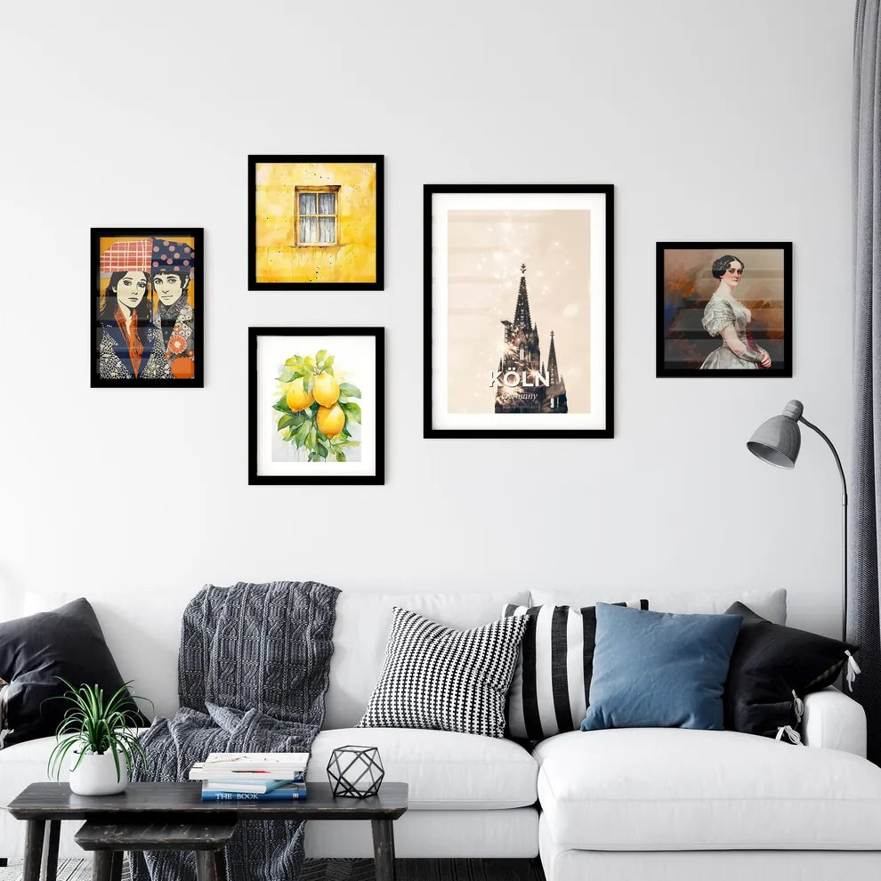 Cologne: Skyline Silhouette Cityscape Poster Wall Art