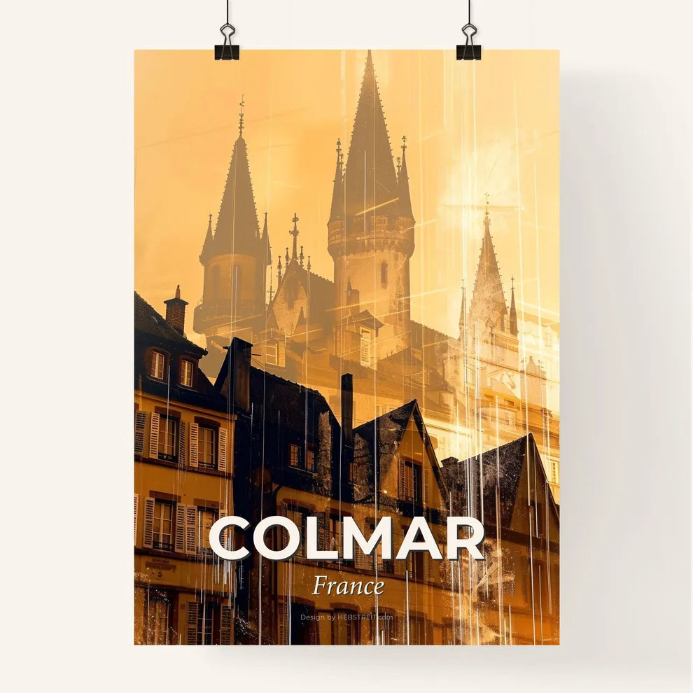 Colmar Skyline Poster: Captivating French Beauty Poster