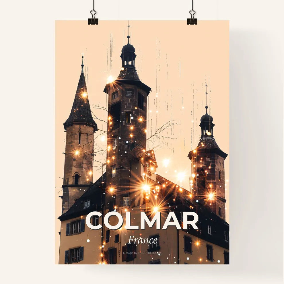Colmar: City Skyline Composite Art Poster Poster