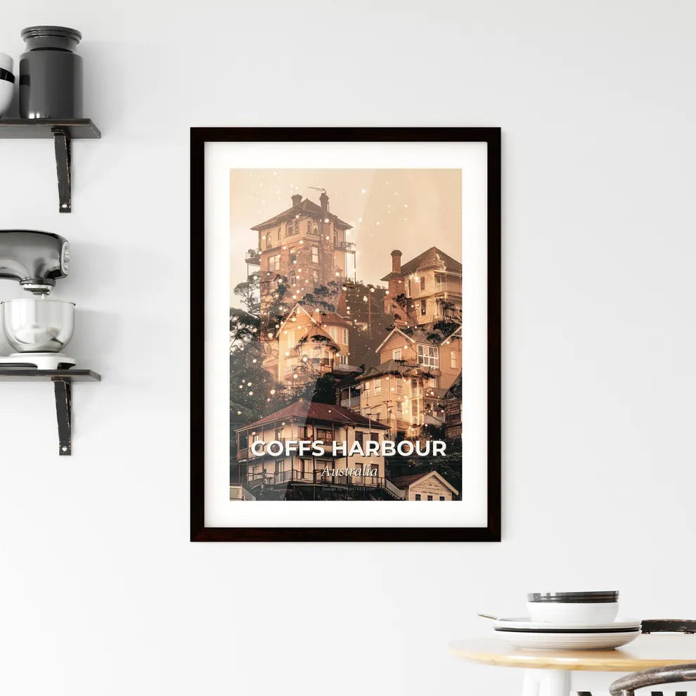 Coffs Harbour Art Deco Dreamscape Framed Print