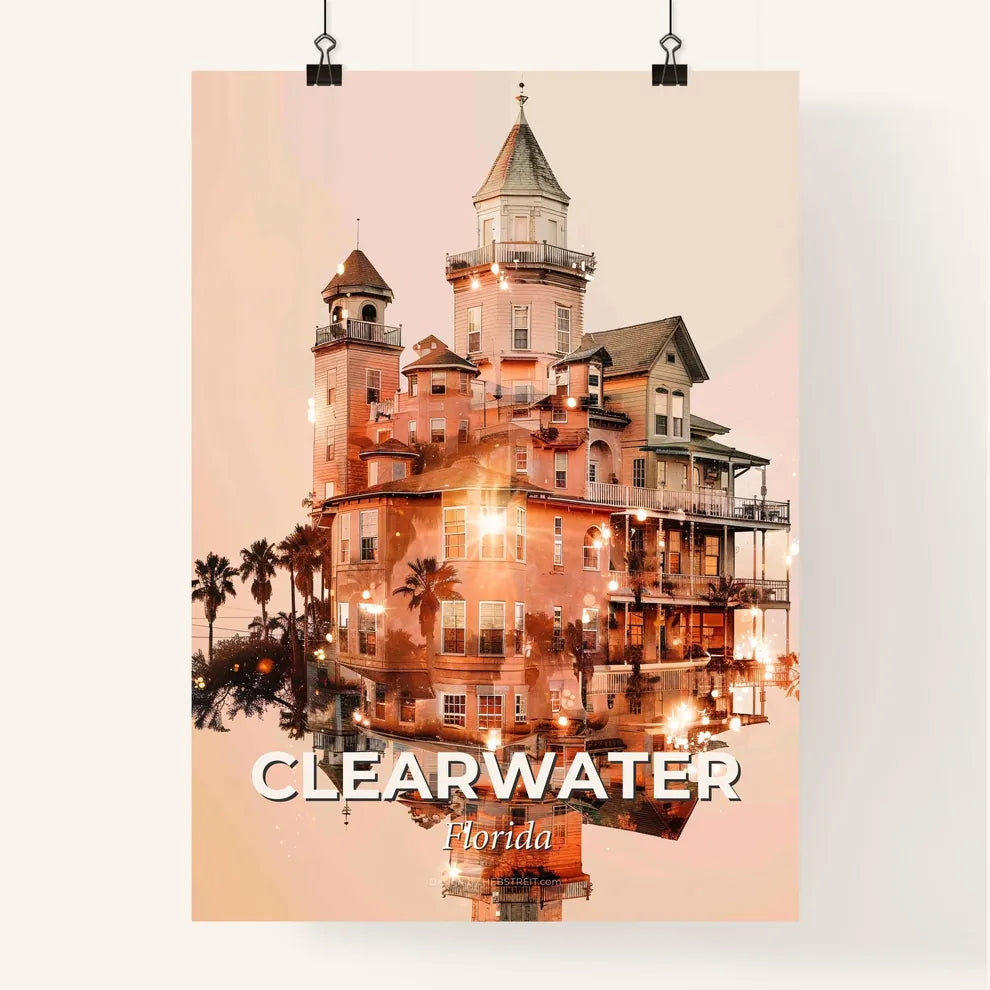 Clearwater City Skyline Vista Doubl Poster