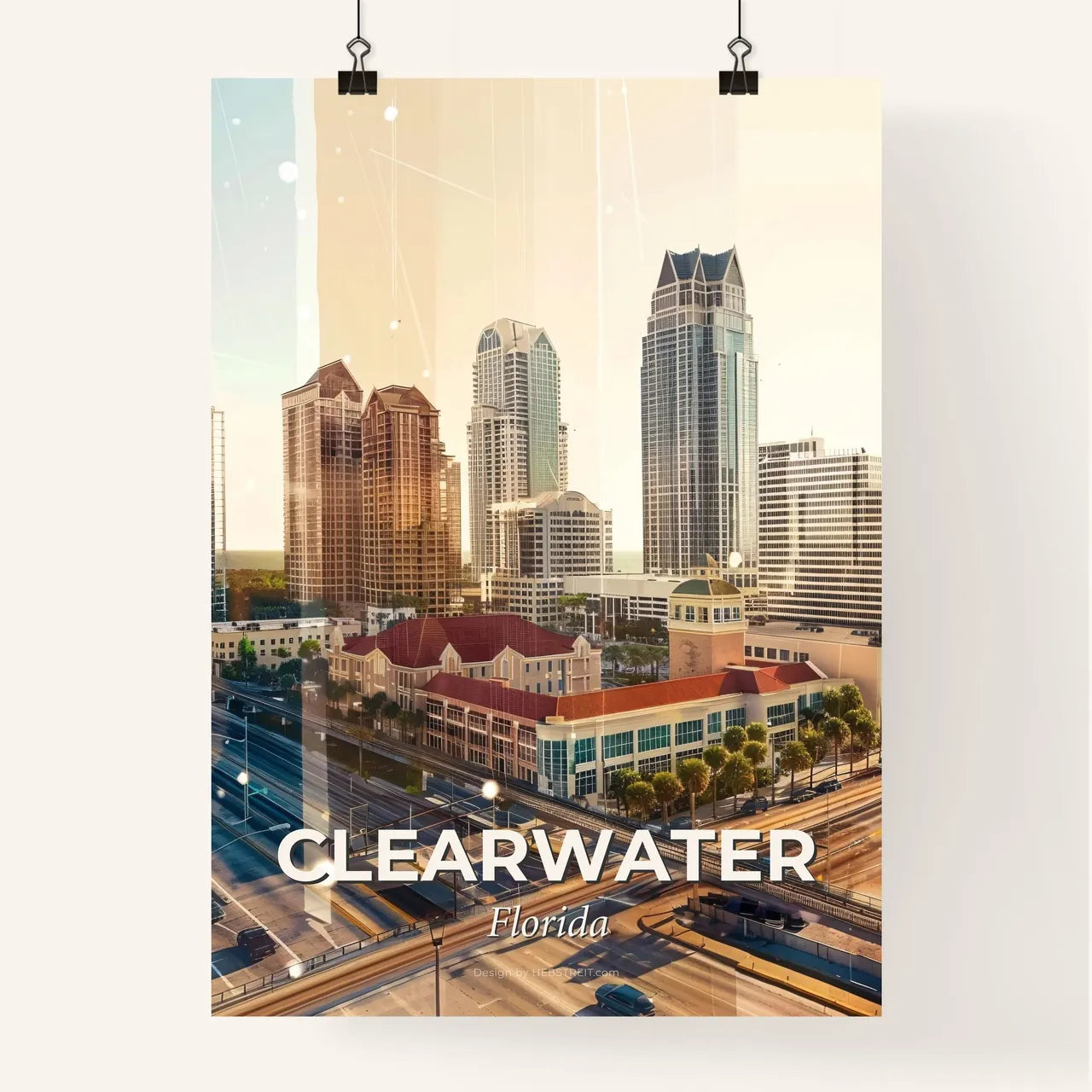 Clearwater Skyline Poster